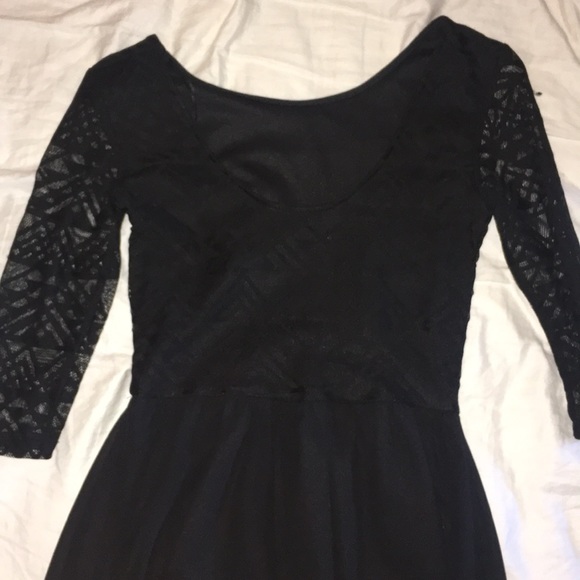 Black casual long sleeve dress - Picture 2 of 4